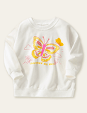 Butterfly Printed Long-Sleeve T-shirt - Bebehanna