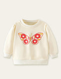 Cartoon Butterfly Printed Sweatshirt