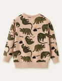 Cartoon Dinosaur Printed Sweatshirt - Bebehanna