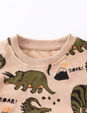 Cartoon Dinosaur Printed Sweatshirt - Bebehanna