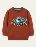 Cartoon graafmachine sweatshirt