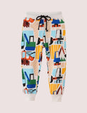 Cartoon Full Printed Excavator Pants - Bebehanna