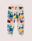 Cartoon Full Printed Excavator Pants - Bebehanna