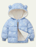 Cartoon Printed down Cotton-Padded Jacket - Bebehanna