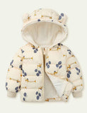 Cartoon Printed down Cotton-Padded Jacket - Bebehanna