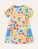 Cartoon Printed Dress - Bebehanna