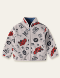 Cartoon Printed Fleece Jacket - Bebehanna