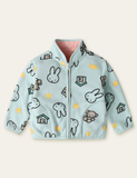 Cartoon Printed Fleece Jacket - Bebehanna