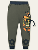 Cartoon Printed School Sweatpants - Bebehanna