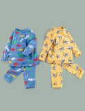 Cartoon Shark Printed Pajamas - Bebehanna