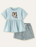 Cat Embroidery Cute Set - Bebehanna