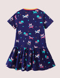 Cloud Unicorn Print Dress - Bebehanna