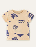 Coconut Tree Printed Holiday T-shirt - Bebehanna