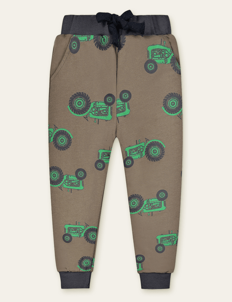 Color Cartoon Printed Sweatpants - Bebehanna