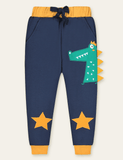 Color Cartoon Printed Sweatpants - Bebehanna