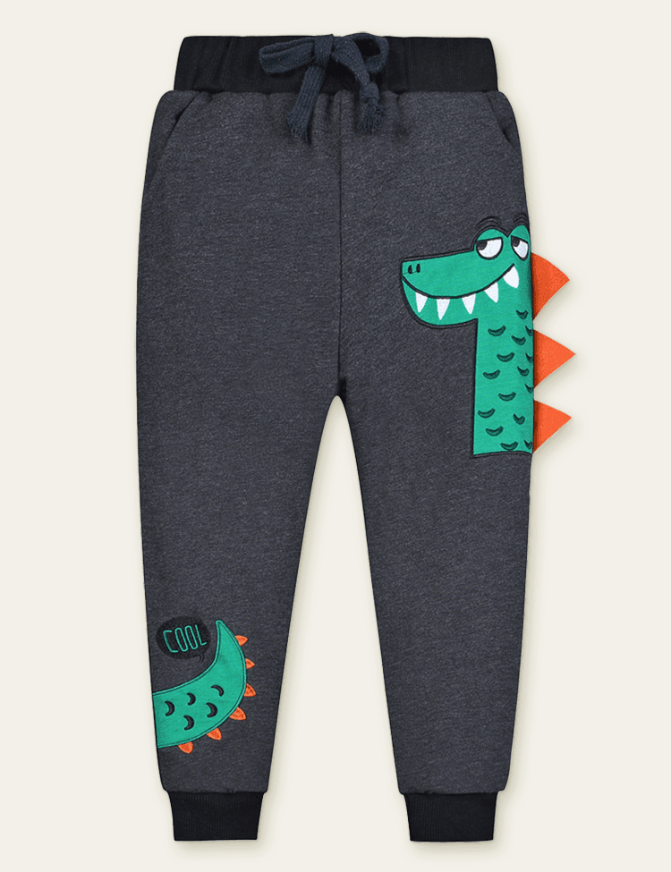 Color Cartoon Printed Sweatpants - Bebehanna