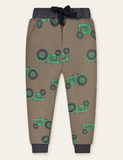 Color Cartoon Printed Sweatpants - Bebehanna