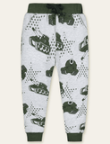 Color Cartoon Printed Sweatpants - Bebehanna