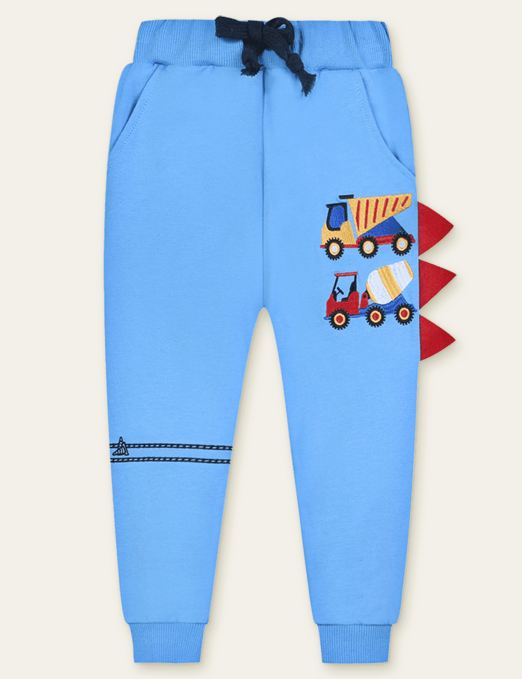 Color Cartoon Printed Sweatpants - Bebehanna