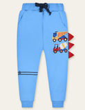 Color Cartoon Printed Sweatpants - Bebehanna