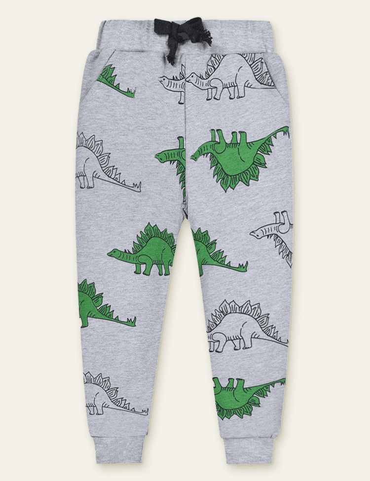 Color Cartoon Printed Sweatpants - Bebehanna
