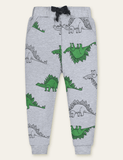 Color Cartoon Printed Sweatpants - Bebehanna