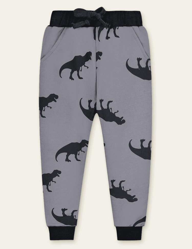 Color Cartoon Printed Sweatpants - Bebehanna