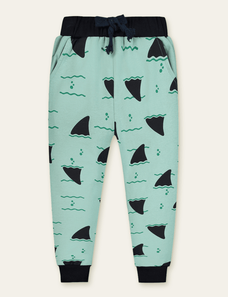 Color Cartoon Printed Sweatpants - Bebehanna