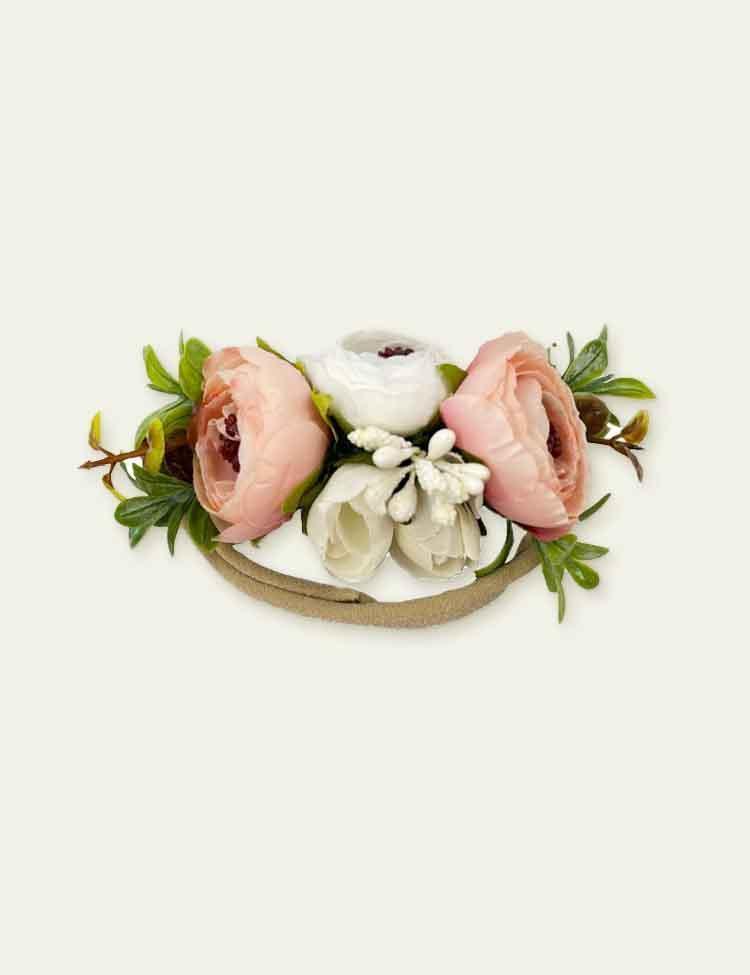 Colorful Emulational Flower and Grass Nylon Headband - Bebehanna