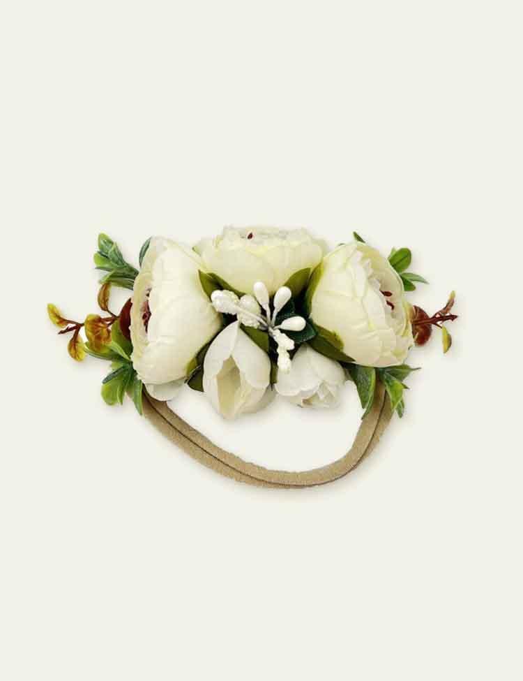 Colorful Emulational Flower and Grass Nylon Headband - Bebehanna