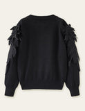 Cute Wings Design Button Sweater Cardigan - Bebehanna