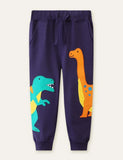 Dinosaur Appliqué Sweatpants - Bebehanna