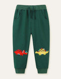 Joggingbroek met dinosaurusapplicatie