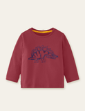 Dinosaur Embroidered Long Sleeve T-shirt - Bebehanna