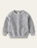 Dinosaur Full Printed Sweatshirt - Bebehanna