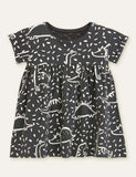 Dinosaur Printed Dress - Bebehanna