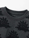 Dinosaur Printed Long-Sleeved T-shirt - Bebehanna