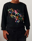 Dinosaur Printed Pullover Sweatshirt - Bebehanna