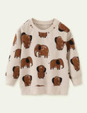 Elephant Printed Sweater - Bebehanna