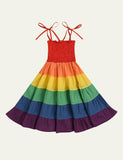 Family Matching Rainbow Strap Dress - Bebehanna