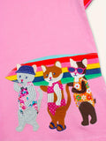 Final Sale - Vacation Animals Appliqué Dress - Bebehanna