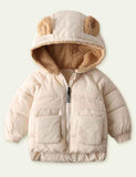 Fleece Zipper Cotton-Padded Jacket - Bebehanna