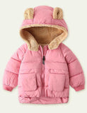 Fleece Zipper Cotton-Padded Jacket - Bebehanna