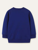Floral Horse Appliqué Mushroom Embroidered Sweatshirt - Bebehanna