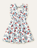 Floral Printed Family Matching Dress - Bebehanna