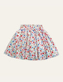 Flower Pleated Skirt - Bebehanna