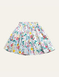 Flower Pleated Skirt - Bebehanna