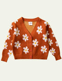 Flower Print Cardigan - Bebehanna