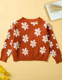 Flower Print Cardigan - Bebehanna