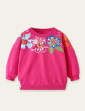 Flower Printed Sweatshirt - Bebehanna